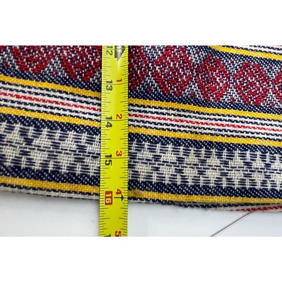 VTG 70s PEERLESS BOSTON TWIGGY MINI SKIRT RED YELLOW Pattern Size 7-8 - Picture 7 of 8